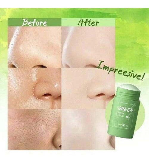 Green Tea Eggplant Clay Stick Mask Purifying Moisturizing Cleansing Face Care Oil Control